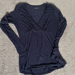 Gap Maternity Navy Long Sleeve Top